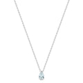Aquamarine Pear Necklace